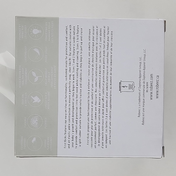 Robeez First Kicks Shoes Soft Brown Premium Leather Baby Navy Plaid Sz 0-3 Month - Picture 12 of 15